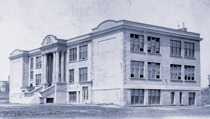 Memorial University’s original campus, then Memorial University College, at Parade Street in St. John’s, circa 1925