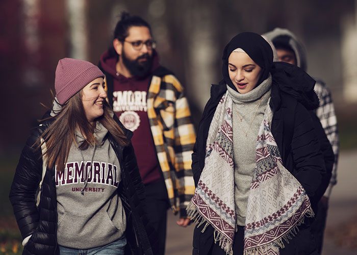 A group of Memorial University students. PHOTO: DAVID HOWELLS