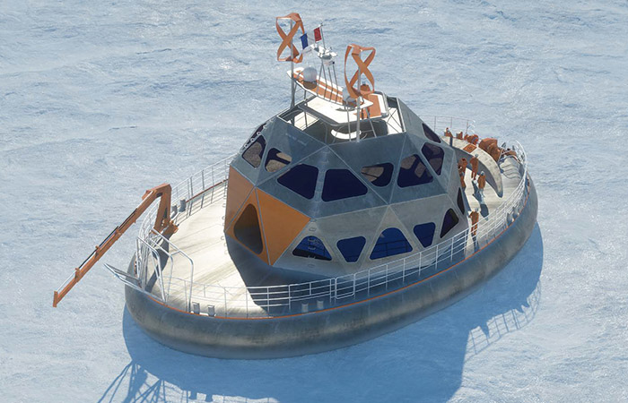 Artist illustration of the Tara Polar Station PHOTO: TARA OCEAN FOUNDATION