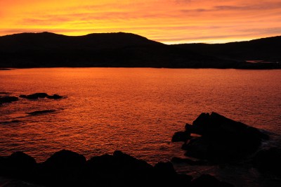 Sunset over Keels Harbour