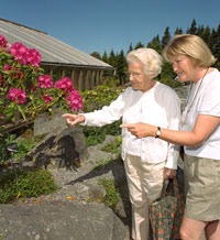 Women in Botanical Garden