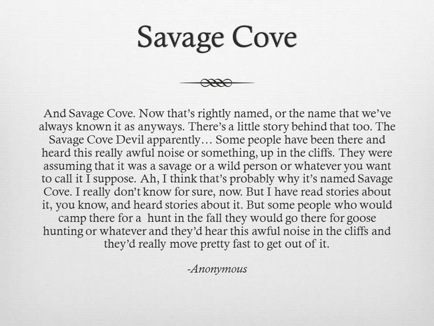 Savage Cove