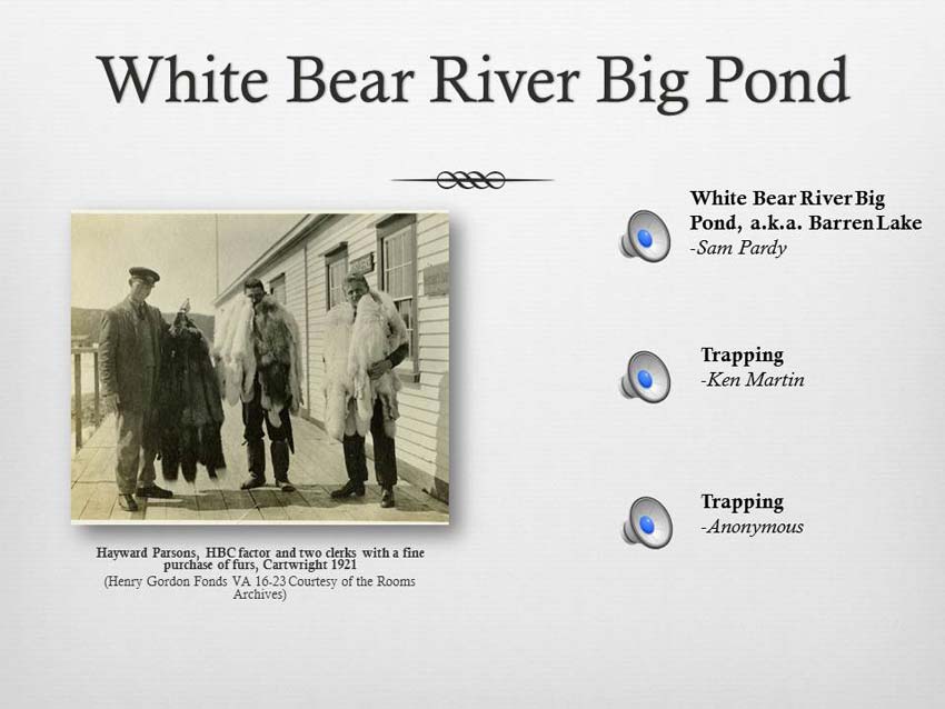 White Bear River Big Pond