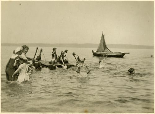 bathing at topsail beach