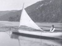 sail boat on shoreline