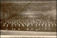 Réunion du FPU au Mechanics' Hall, St. John's, 1913.