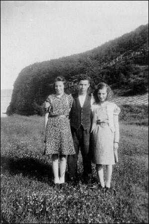 Charlotte Gregory, Norman Gregory and Myrtle Mulrooney