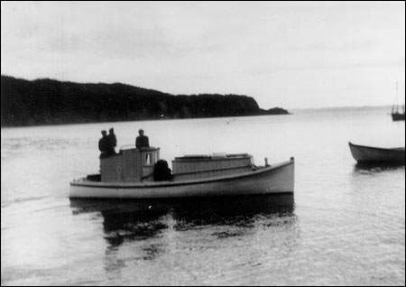Victor Butler's newly launched boat