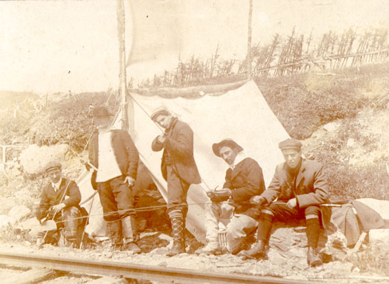 Camping at Nine Mile Post, Placentia Railway Line