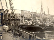 Vessel "Walter Kennedy" docked on the north side premises of Job Brothers & Co.,  St. John's