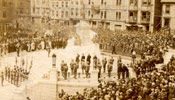 Ceremony at the War Memorial before the unveiling of the monument, St. John's