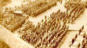 View of crowd standing at a ceremony, St. John's