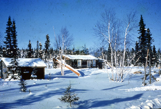 Cecil Blake's cabin at Burntwood Cove, Labrador
