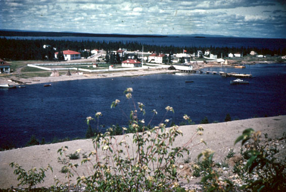 View of North West River from the bluff on Indian land, Labrador