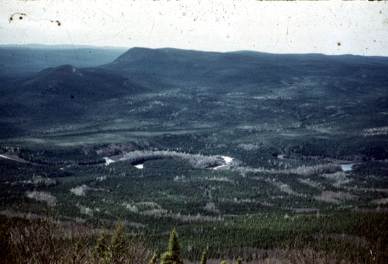 View of mountainous area in Labrador
