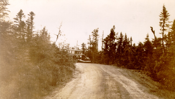 H.B. Clyde Lake's automobile damaged in an accident