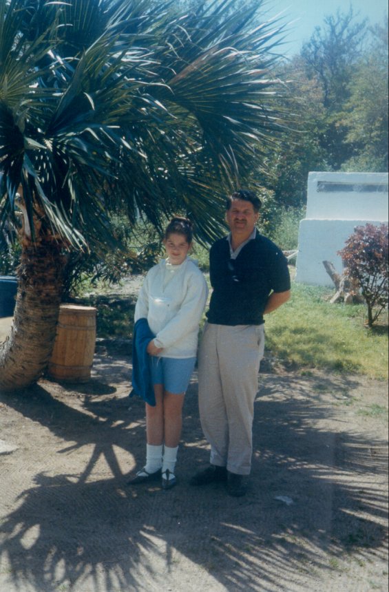 Harold L. Lake and his daughter during a vacation in St. George, Bermuda