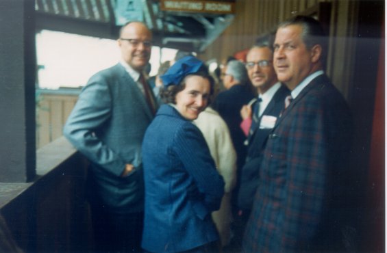 Spencer G. Lake (right) with a group of people at a Fisheries related conference, Vancouver