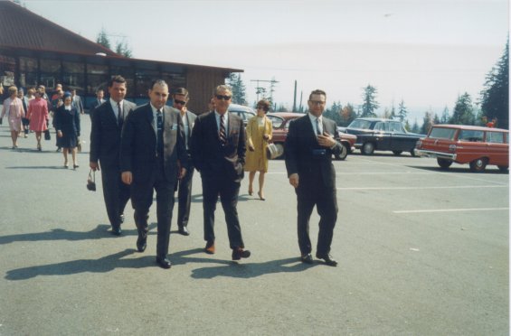 Spencer G. Lake (second form right) at a Fisheries related conference, Vancouver