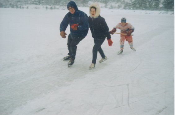 Harold L. Lake's daughter skating