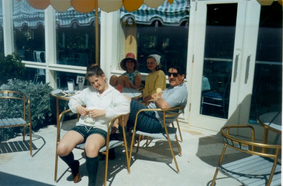 Harold L. Lake and some family members in St. George, Bermuda during a vacation