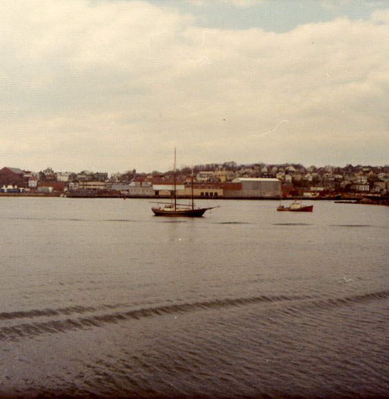 Unidentified ship in a harbour