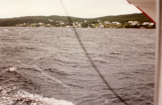 View of a coastal town in Newfoundland