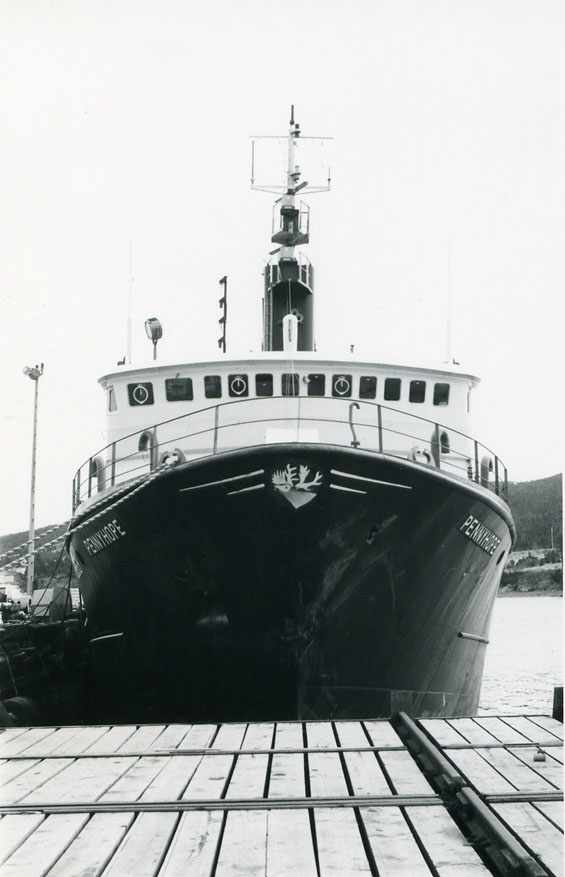 Damaged stern trawler 