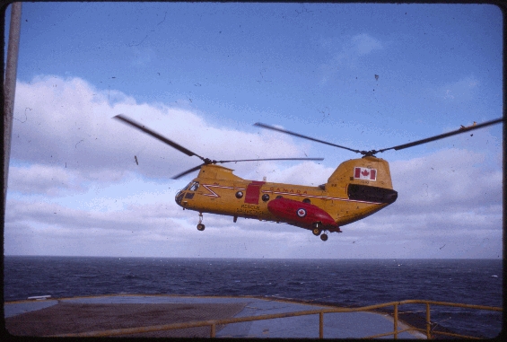 Royal Canadian Air Force Search and Rescue helicopter