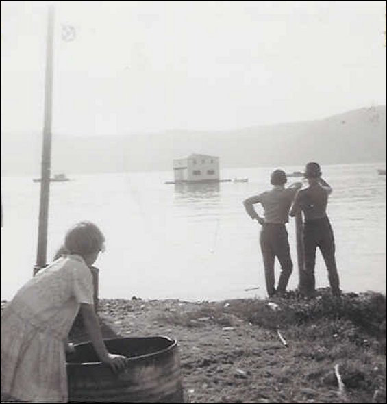 Floating Mike and Hilda Symmonds house from NE Crouse to Conche