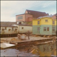 Maison de Jack Wadman, près de la barge devant la transporter de Bar Haven à Southern Harbour (baie de Placentia)