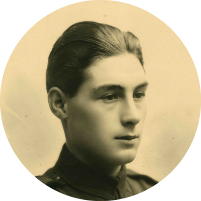 Black and white military photograph of Sergeant Thomas Ricketts