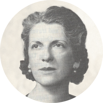 Black and white photograph of author Margaret Duly