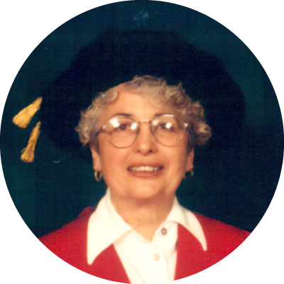 A photos of Bernice Morgan in academic robes