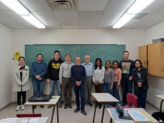 Antonio Giambruno with the participants of his mini-course