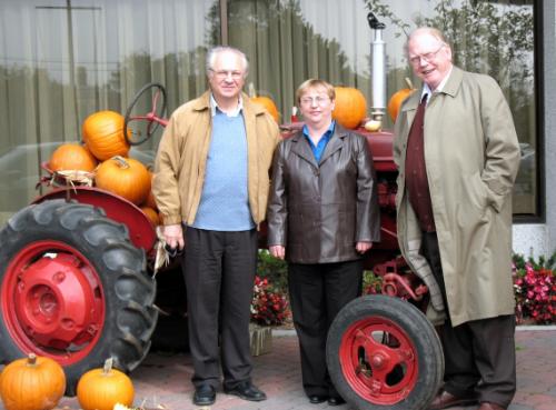 Yuri Bakhturin, Ros English, and Otto Kegel after mini course lectures and before Halloween.