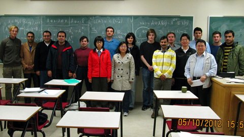 Professor Guterman with conference attendees.