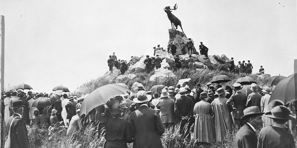 Opening of the Newfoundland Memorial Park, Beaumont-Hamel, France, 1925