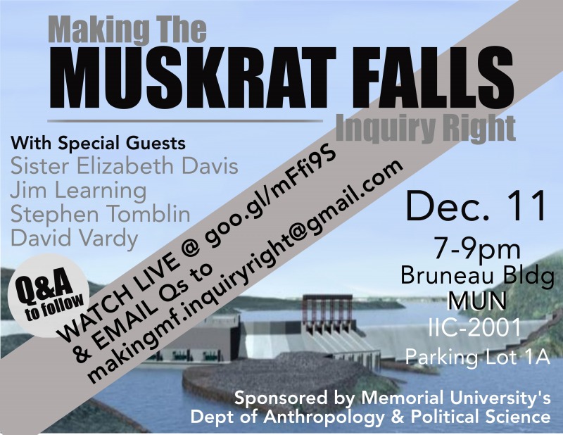 Muskrat falls panel poster