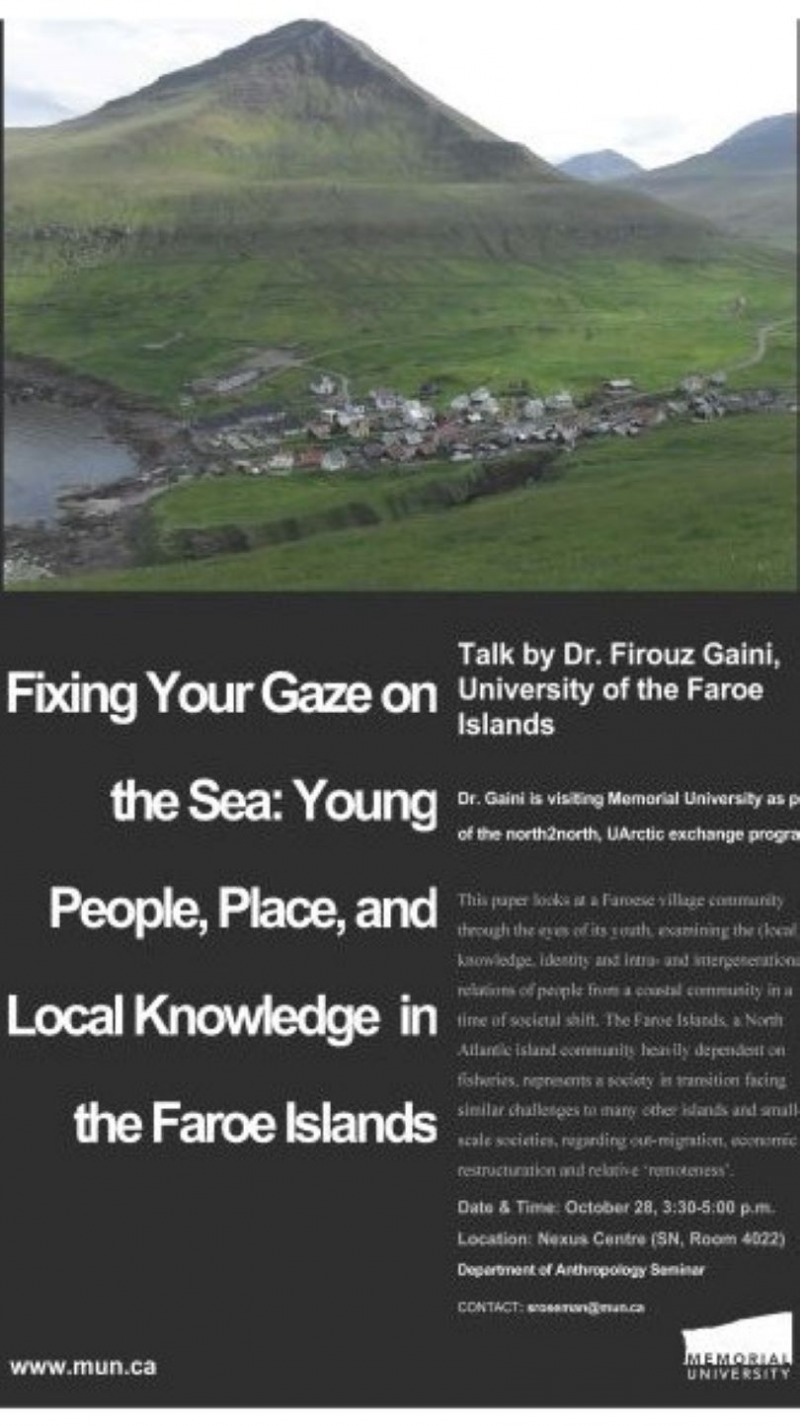 Fixing Your Gaze on the Sea: Young People, Place, and Local Knowledge in the Faroe Islands.