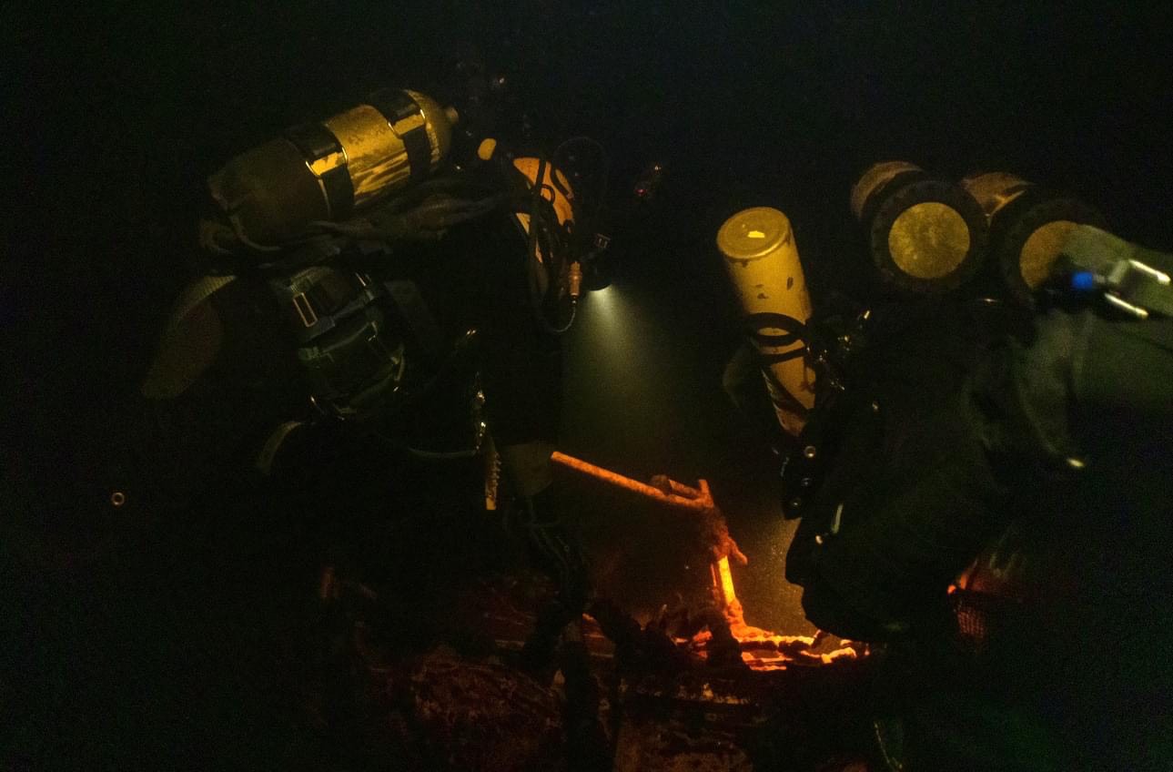 Drivers Exploring RCAF Liberator Bomber Wreck