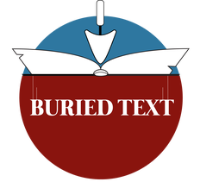 Buried text journal logo
