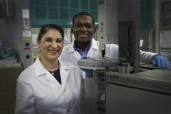 Dr. Sukhinder Kaur Cheema and Kayode Balogun