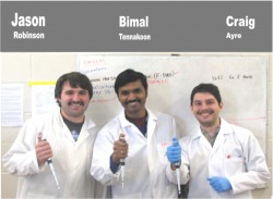 Jason, Bimal, and Craig - biochemistry mustache growers.