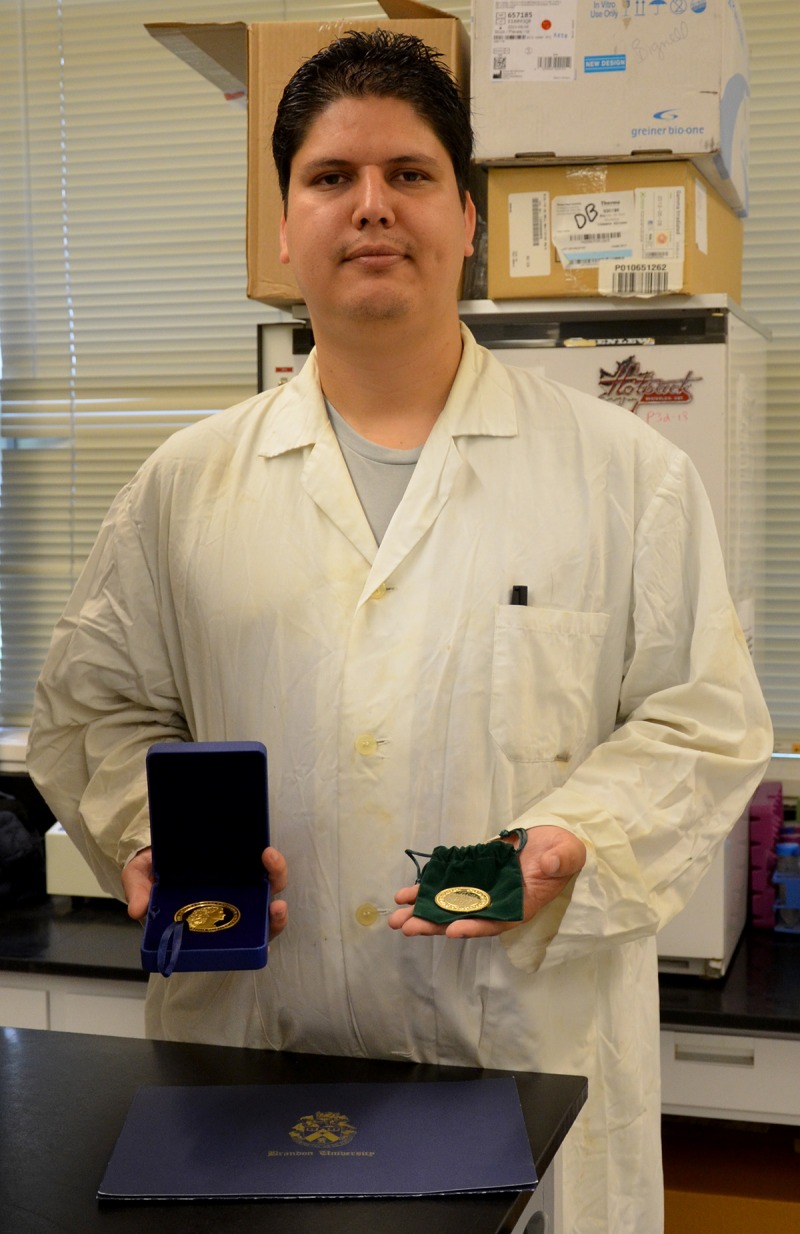 Gustavo Diaz Cruz, was recently awarded the Governor General’s Gold Medal