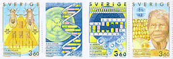 Nobel
                    Stamps 1989