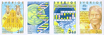 Nobel
                    Stamps 1989