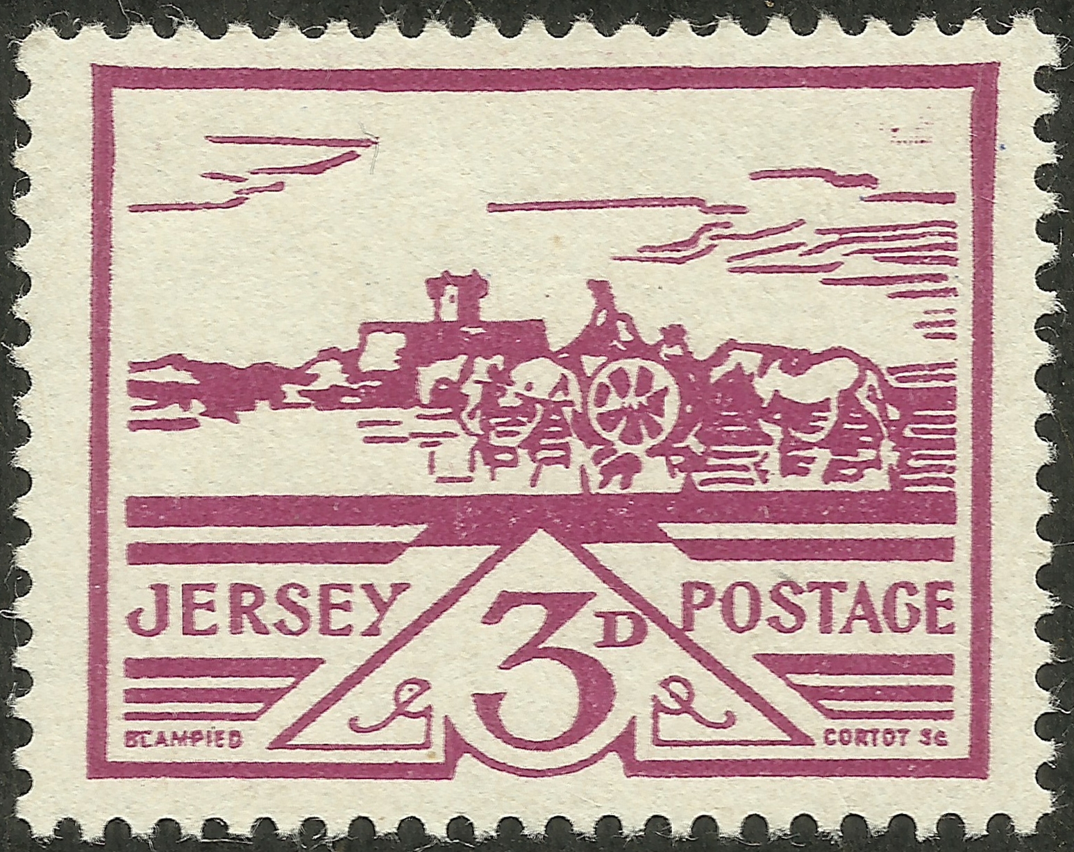 Jersey 3d GR stamp