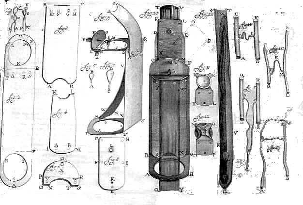 Leeuwenhoek
            microscope drawing