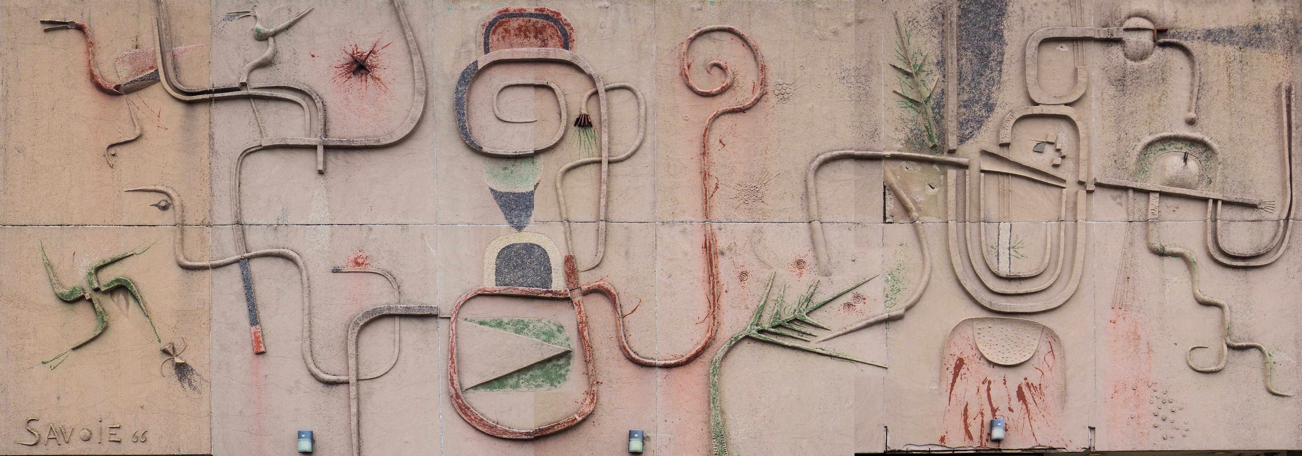 Maurice Savoie 1966 mural, Education Building, MUN